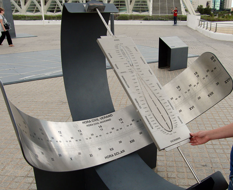 Armillary halfsphere in Valencia