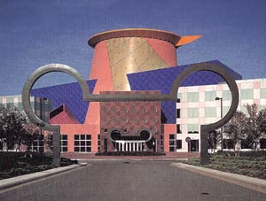 Cylinder building for Disneyland office